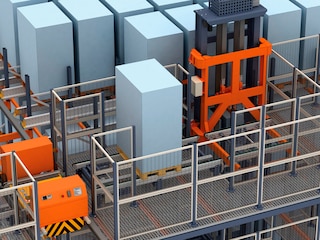 Automatic Pallet Shuttle with transfer car: large storage capacity and a very high number of cycles Automatic Pallet Shuttle with transfer car: large storage capacity and a very high number of cycles