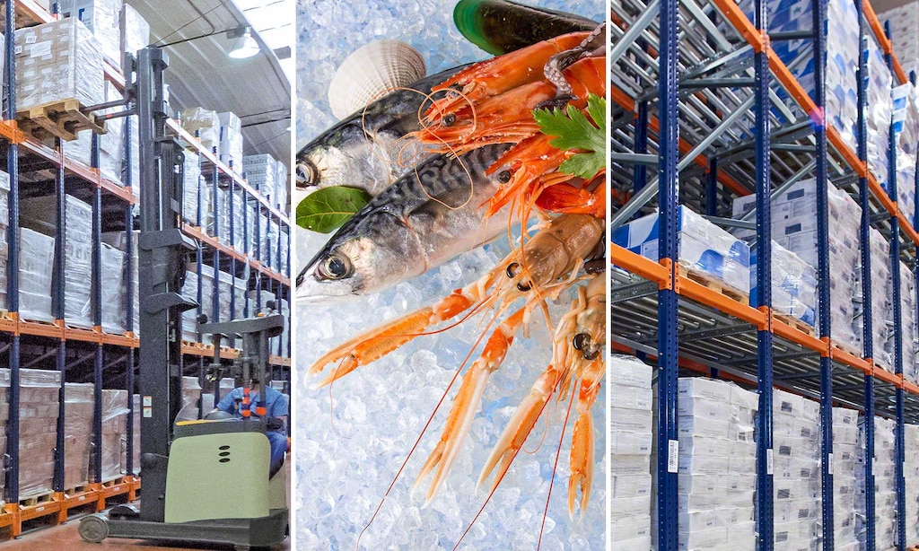 The Rainforest Seafoods warehouse in Saint Lucia for frozen fish and seafood